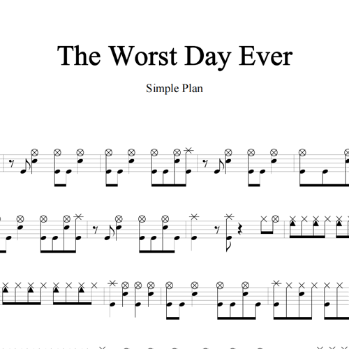 鼓谱*Simple Plan_The Worst Day Ever.asp